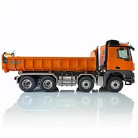 Gift Lesu 1/14 8*8 Hydraulic Rc Dumper Truck Roll On/Off Tipper Painted And Assembled Tamiyaya Toucan Controlled Toy Model 2