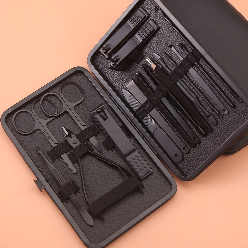 Manicure Cutters Nail Clipper Set nail clipper set nail care kit nail scissors set manicure pedicure kit manicure set manicure sets manicure nail clipper set nail clippers kit Household Stainless Steel Ear Spoon Nail Clippers Pedicure Scissors Tool