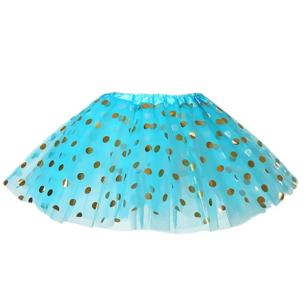 Multicolor Rainbow Tulle Princess Dance Skirt