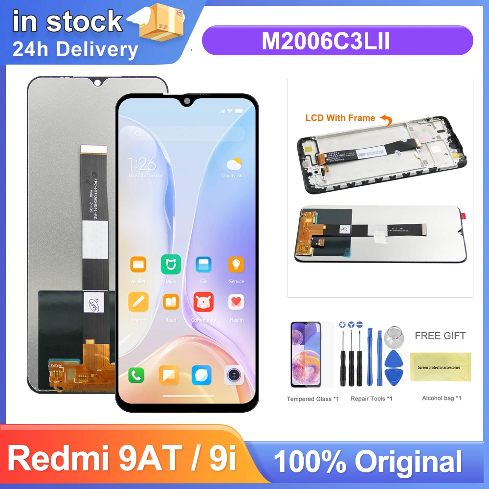 DISPLAY LCD PER XIAOMI REDMI 9A / 9C / 9I / 9AT / 10A M2006C3LG TOUCH SCREEN 7438644559036