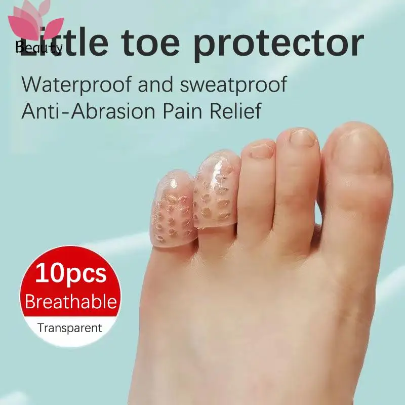 

10x Silicone Toe Caps Protectors Anti-Friction Breathable Toe Covers Prevents Blisters Bunion Corrector Foot Care Pedicure Tools