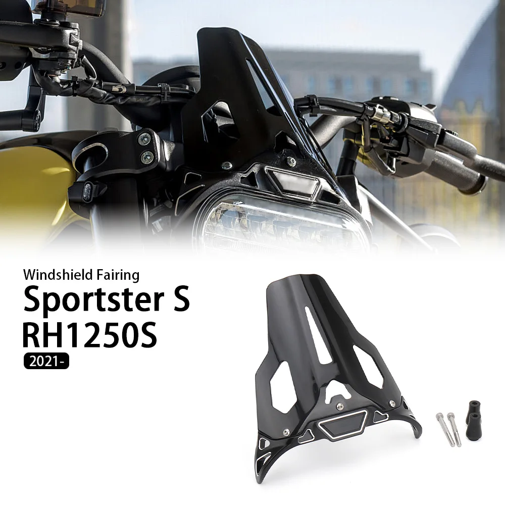 Nuovi Accessori Moto Neri Parabrezza Parabrezza Schermo Per Sportster S Rh1250S Sportster S 2021 2022 2023