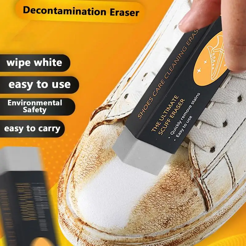 Gomme Entretien Cuir Gomme Nettoyante Daim 2 Pièces - Nettoyage Sec Chaussures Sans Eau Entretien Chaussures Sans Eau