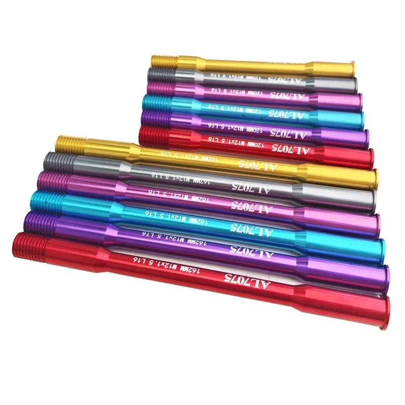 더블 엔드 포트 120MM/리어 162MM M12*1.5 L16 쓰루 액슬 AD350/300/500/RT380/RS360/RS450 초경량 자전거 액세서리