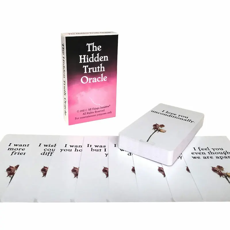 Carta Dei Tarocchi Oracle Nascosta Di Vendita Calda Carta Dei Giochi Di Intrattenimento Per Il Tempo Libero, Carta Dei Tarocchi Delle Riunioni Di Fami