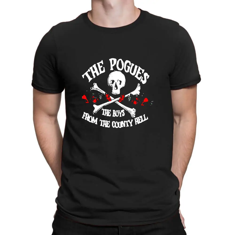 Best To Buy Dark Retro Music The Pogues London S 5Xl T Shirt Maniche Lunghe O Corte