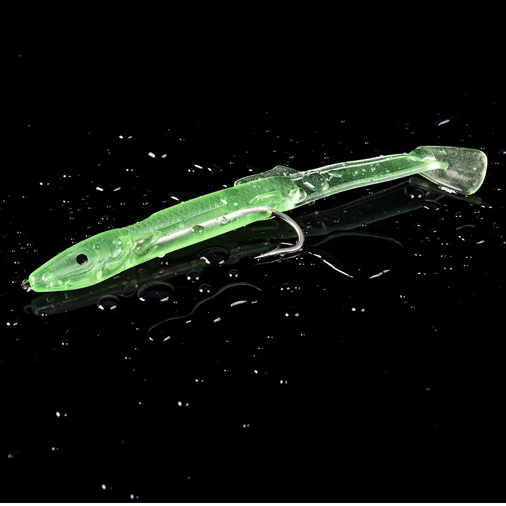 

4/5/6/8/10PCS Bait Luminous with Hook Luya Soft Bait Crankbait Silicone Pesca Comes with Hook Bait Tackle Carp Fishing Lure