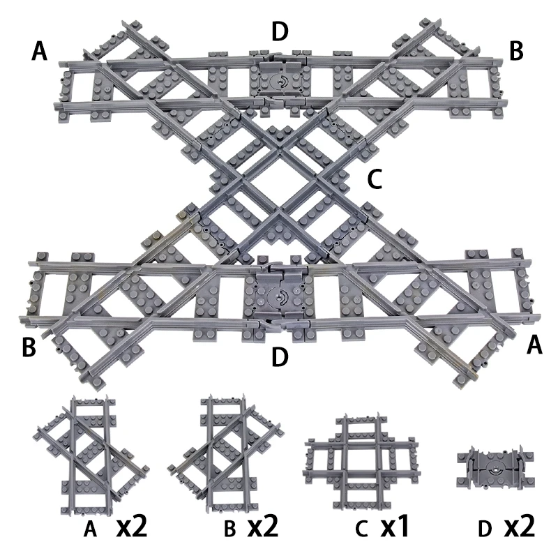 High-Tech Creative City Train Station Building Blocks Toy Set