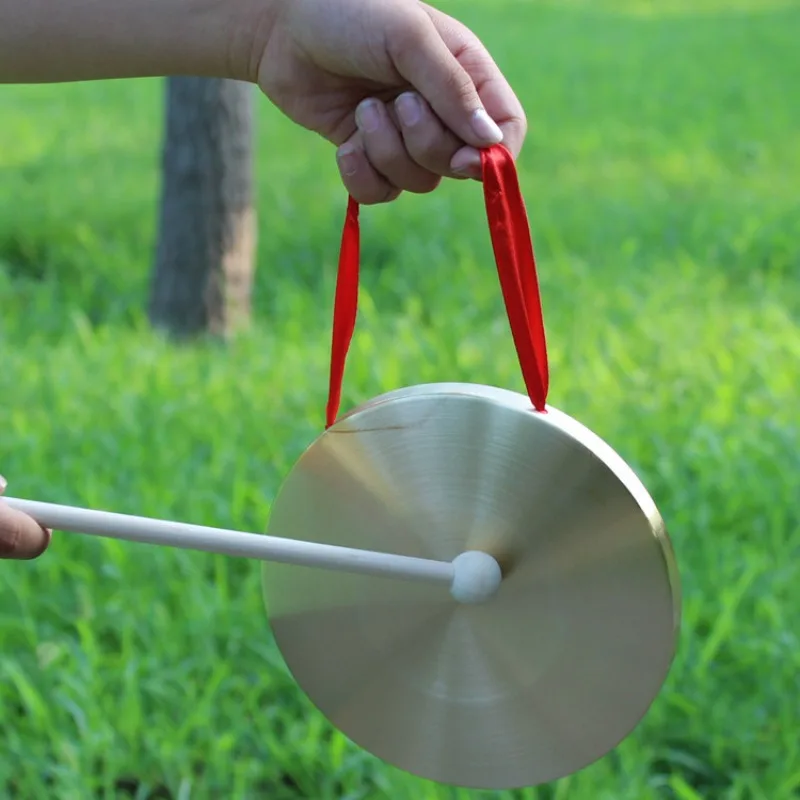 Mini Gong Gong Percussion Instrument For Kids Generic With Mallet 10 Cm/4inch Percussion Instrument Copper Decorative