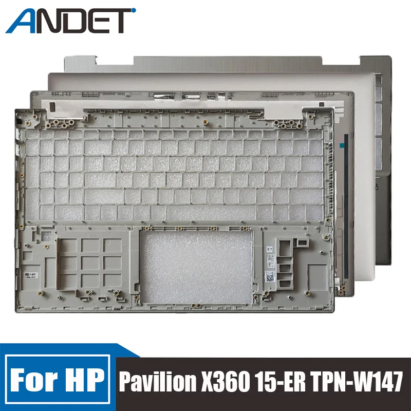 

New For HP Pavilion X360 15-ER TPN-W147 Lcd Back Cover Rear Lid Keyboard Bezel Palmrest Upper Case Laptop Accessories M45108-001