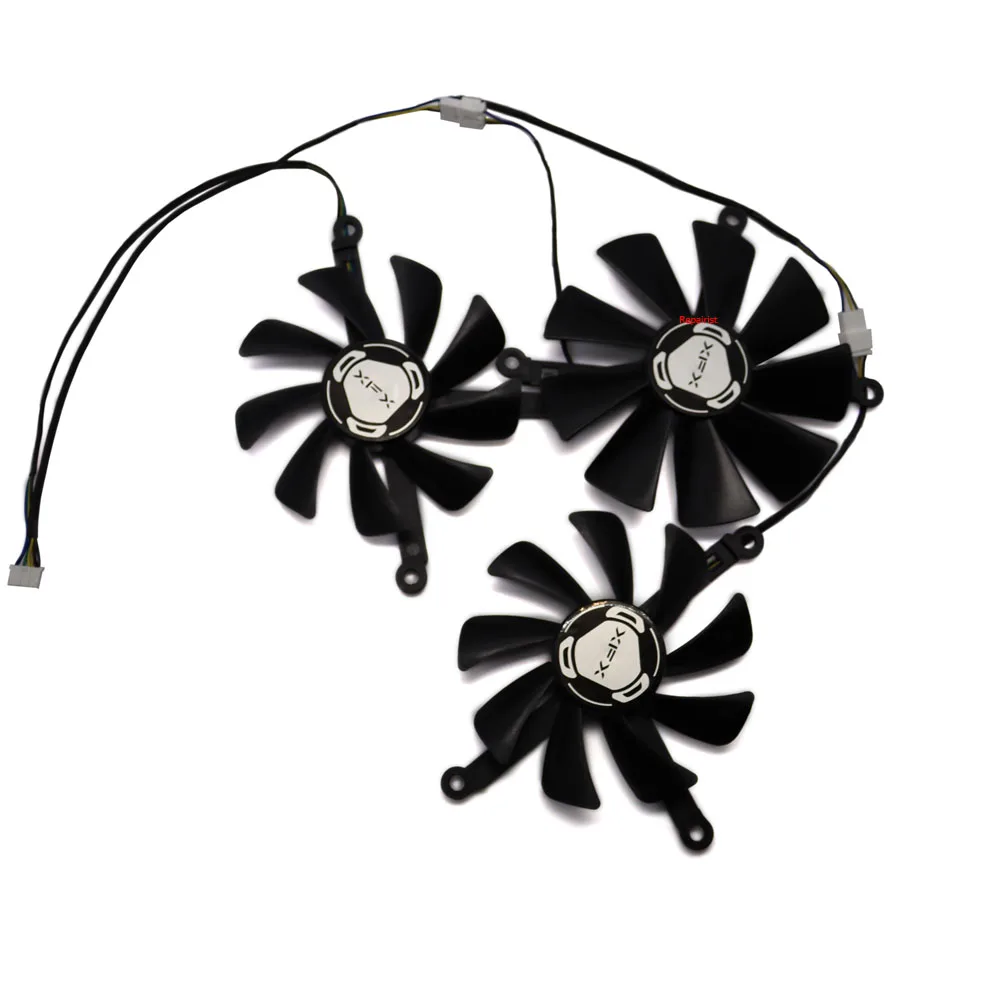 Ventilador de Placa Gráfica 95 mm 85 mm Alternativo Cf10u12s Cf9015h12s Xfx Rx57xt8tbd8 rx 5700 xt Thicc Iii Ultra Conjunto de Peças - Imagem 5