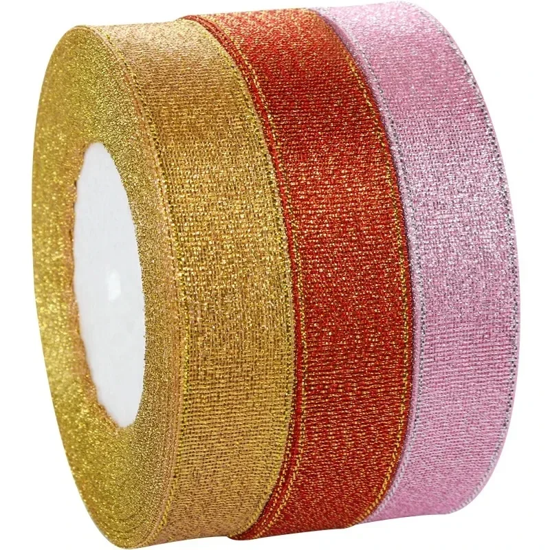 Sparkling Glitter Ribbon – 25 Yards of Elegant Crafting and Wedding Decor Material