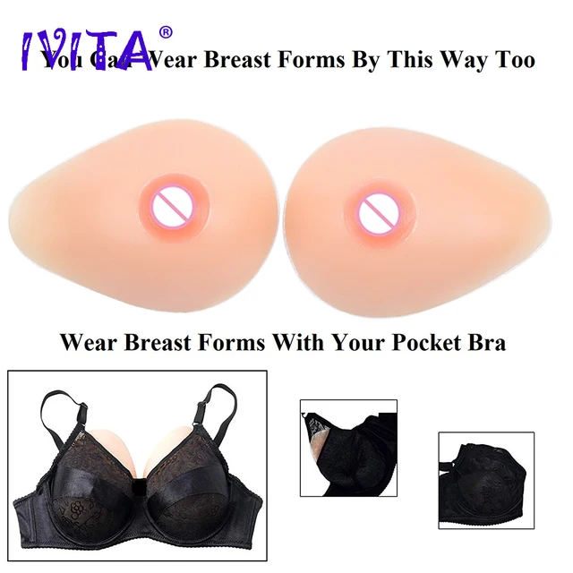 IVITA F Cup Silicone Breast Forms Half Body Breasts Vest Style Drag-Queen