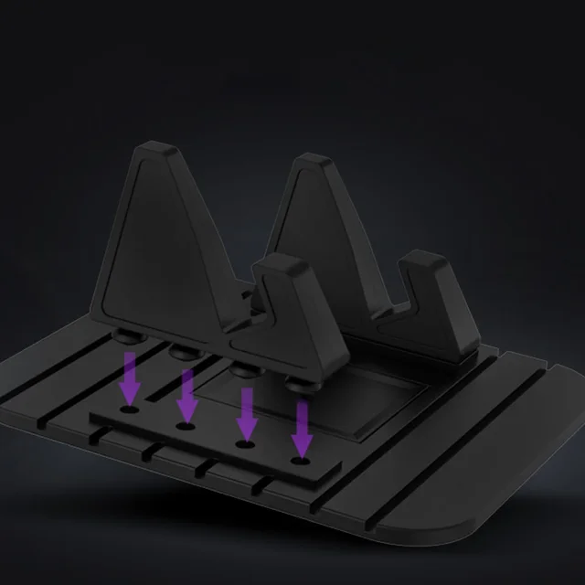Convenient One Hand Operation Car Dashboard One Hand Operation Phone Protection Car Dashboard Silicone Mount GPS Stand 4