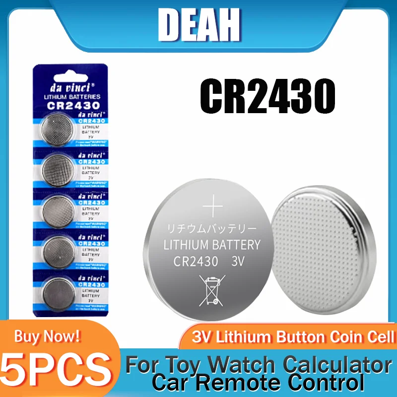 LiCB 10 Pack CR2430 3V Lithium Battery CR 2430