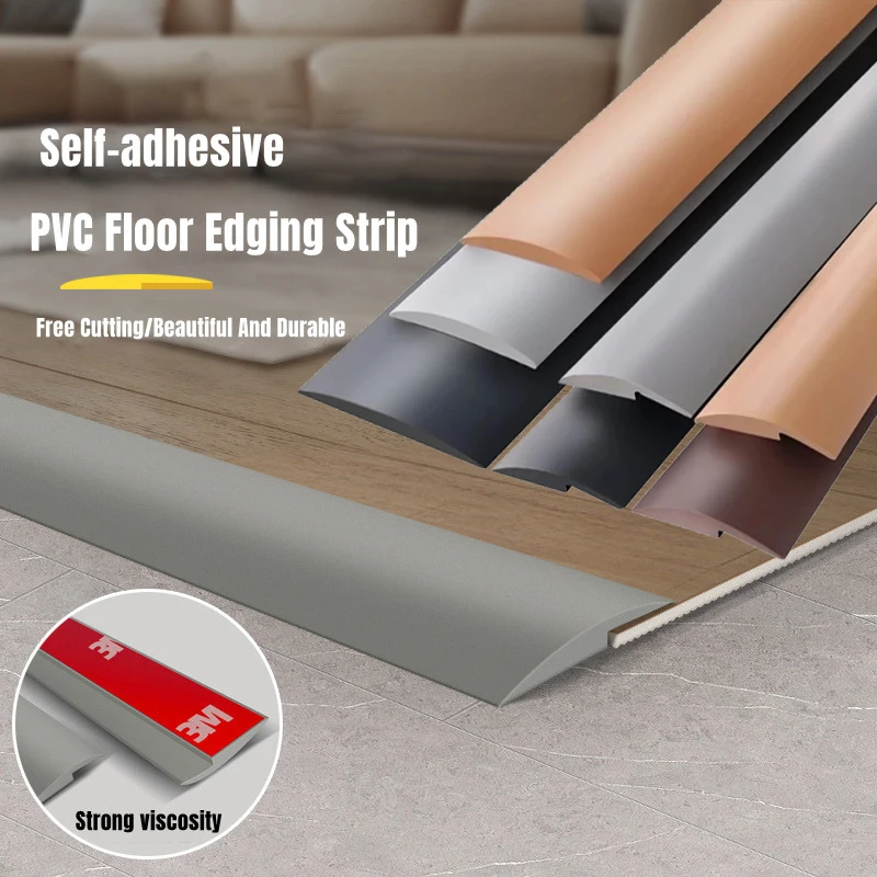 Auto-adesivo Anti-colisão Rubber Strip Edge Trim Piso Pvc Macio Threshold Seam Tapete Protetor Mat Edging 1m