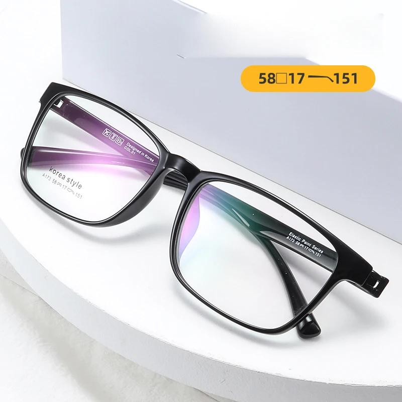 

Large Size Glasses Men's Square Ultra Light TR90 New Fashion Myopia Hyperopia Astigmatism Optical Prescription Eyeglass Frame