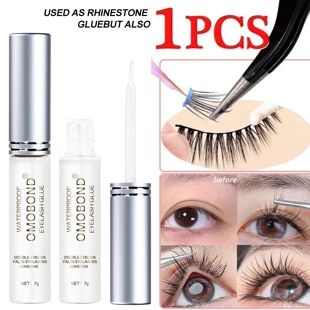 Long-Lasting Quick Dry False Eyelash Glue Transparent Natural Fake Eyelashe Extension Glue Waterproof Self-Adhesive Eyelash Glue 2