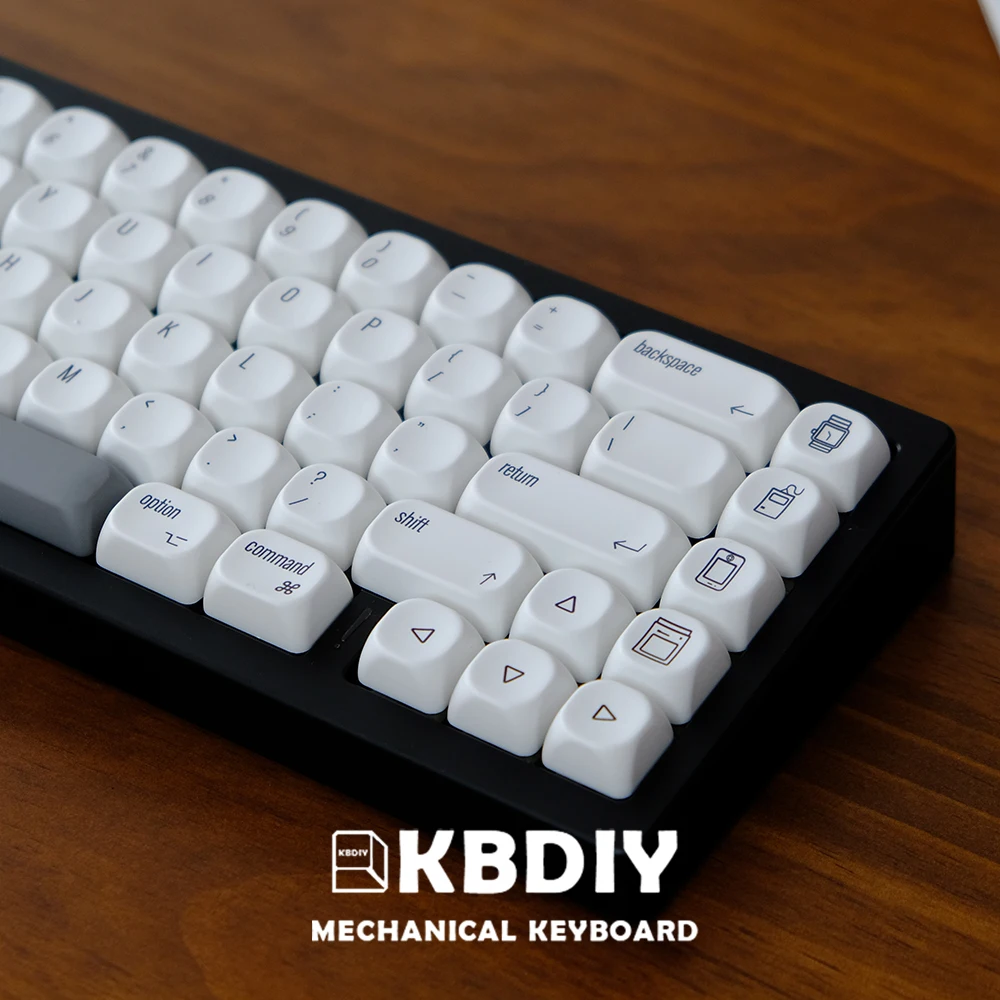 KOA PBT, estilo ISO Mac, teclados brancos