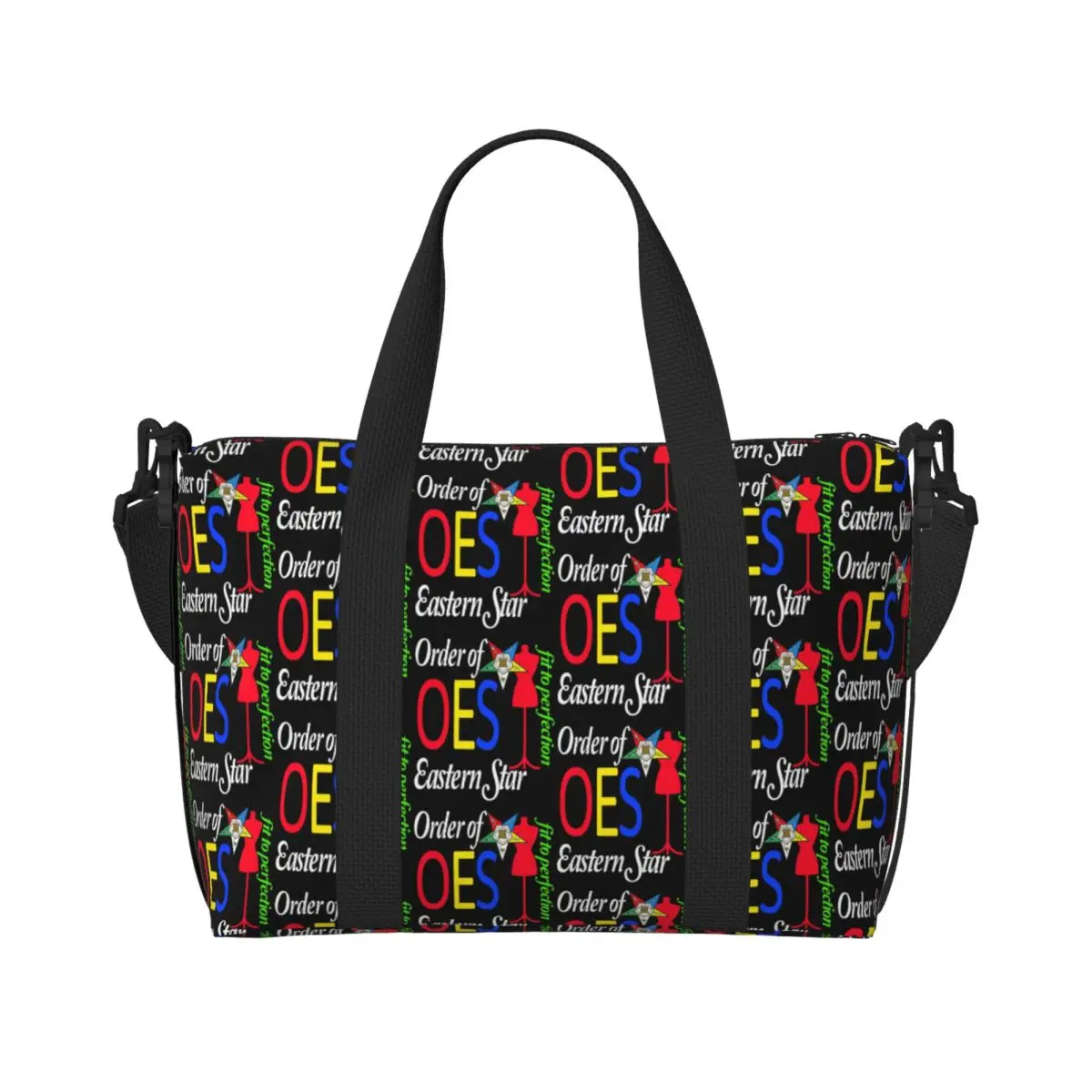 Order Of The Eastern Star Beach Tote Bag Women Extra Large Gym Carry On Freemasonry Travel Shopping Bags