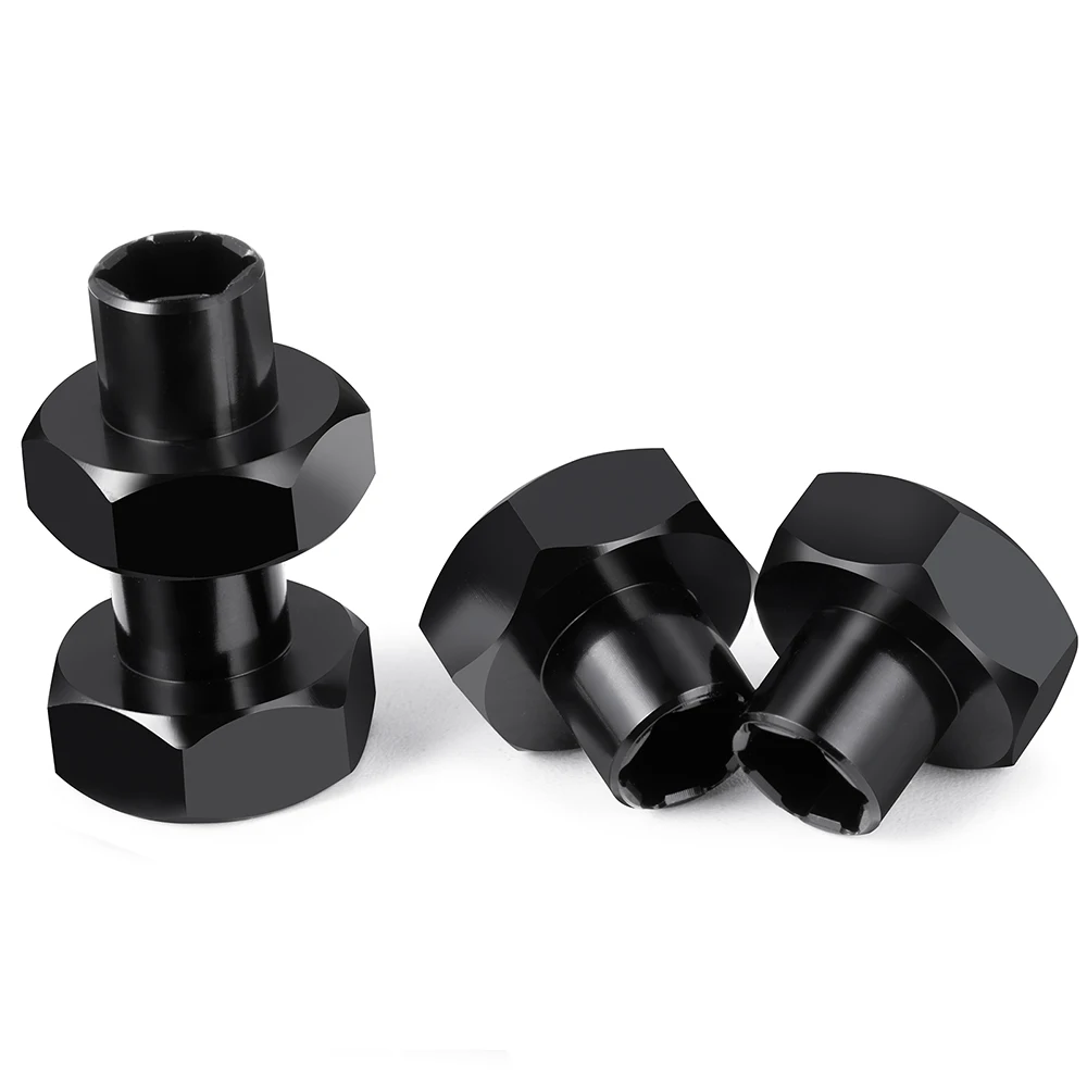 MIBIDAO 4Pcs 5mm to 7mm/12mm Hex Wheel Hub Adapters Conversion for Axial SCX24 1/24 Wheels on WPL D12 1/10 RC Car Upgrade Parts 6