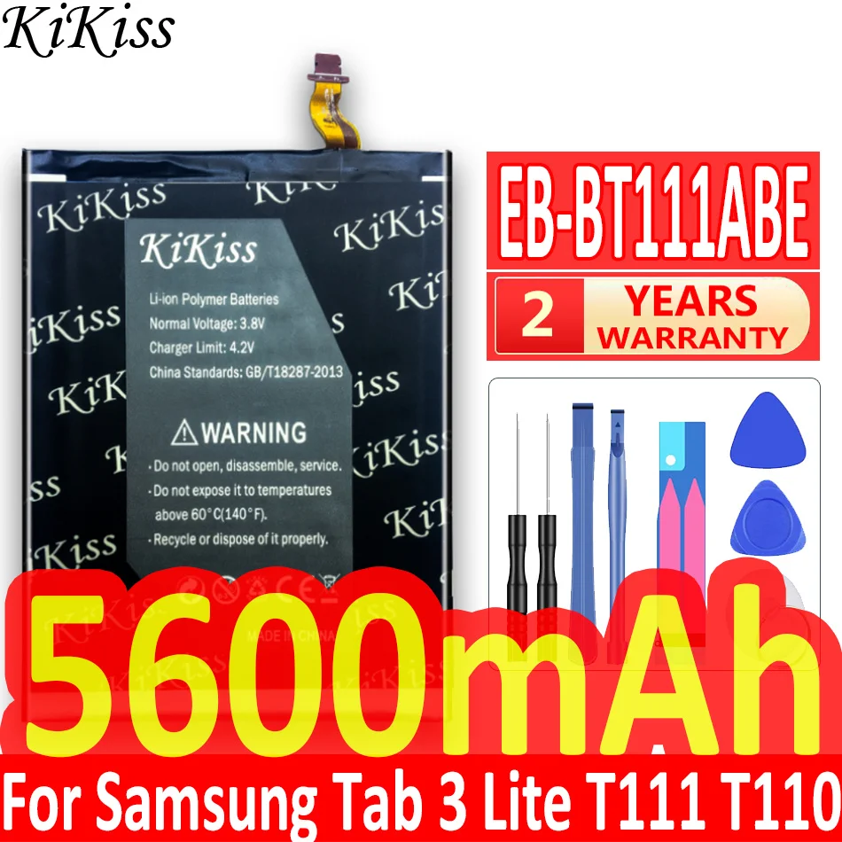 

5600mAh High Capacity Battery For Samsung GALAXY Tab 3 Lite 7.0 SM T111 T110 T115 Tablet Li-ion Polymer Battery EB-BT111ABE