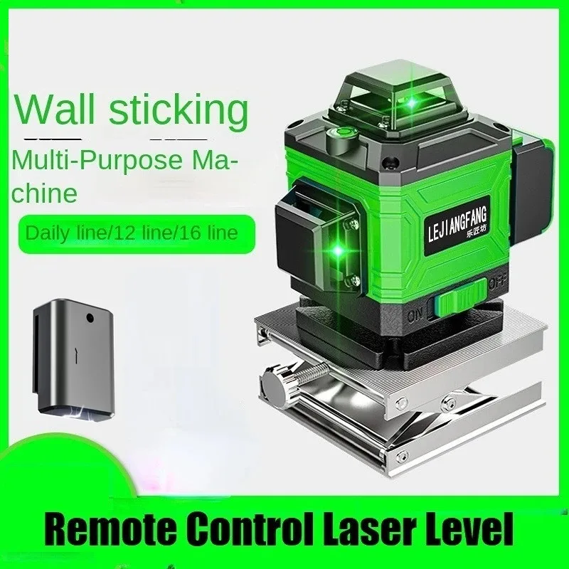 

4D 16/12/8 Lines Laser Level 3° Self-leveling USB Rechargeable 6000mAh Lithium Battery Leveling Tool with Horizontal Tilt Lines