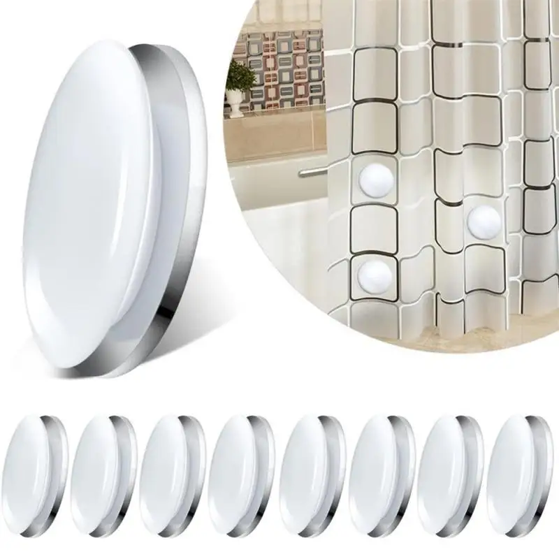 Strong Magnetic Curtains Weights Balcony Curtains Windproof Cloth Weights Shower Magnet Buckle for Fridge Tablecloth