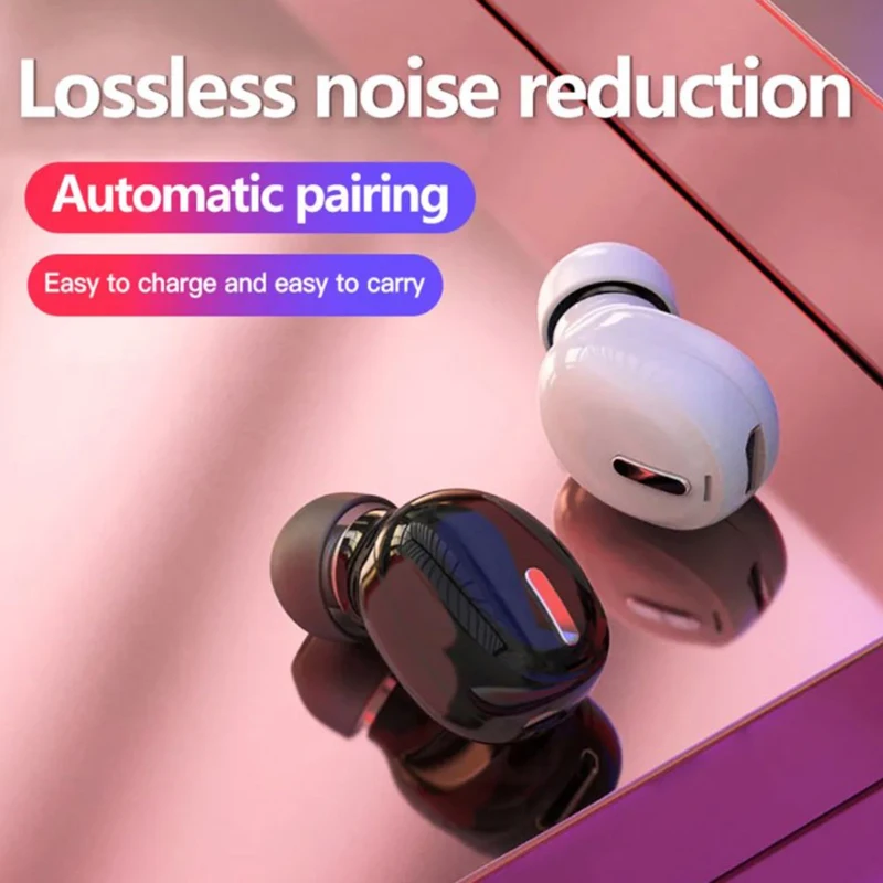 Mini bezprzewodowa słuchawka 5.0 kompatybilna z Bluetooth w ucho Sport z mikrofonem bezobsługowy zestaw słuchawkowy do słuchawek wszystkie telefony