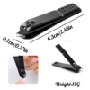 4Pcs/Set Nail Clippers Stainless Steel Anti Splash Fingernail Cutter Manicure Tools Bionics Design Nail Trimmer Pedicure Scissor 4