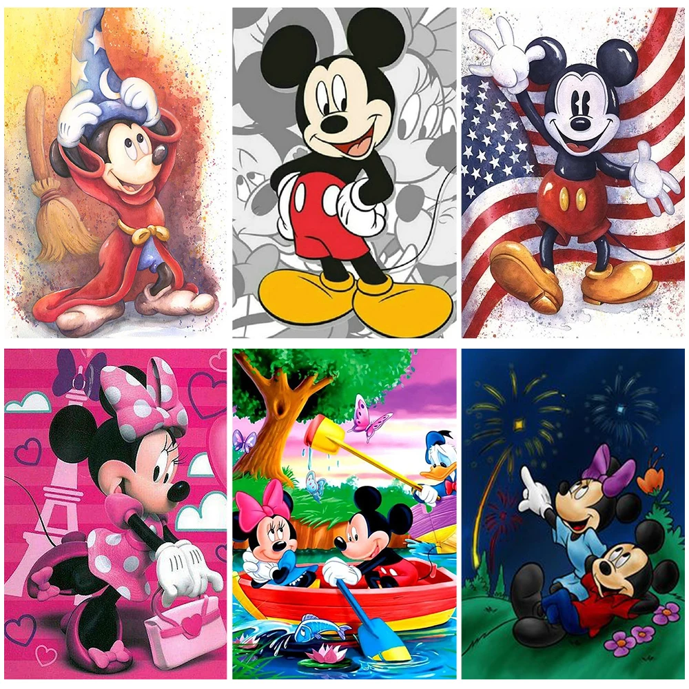 

Disney 5D Diamond Painting New Arrivals Cartoon Mickey Mouse DIY Embroidery Mosaic Handmade Products Home Wall Decor