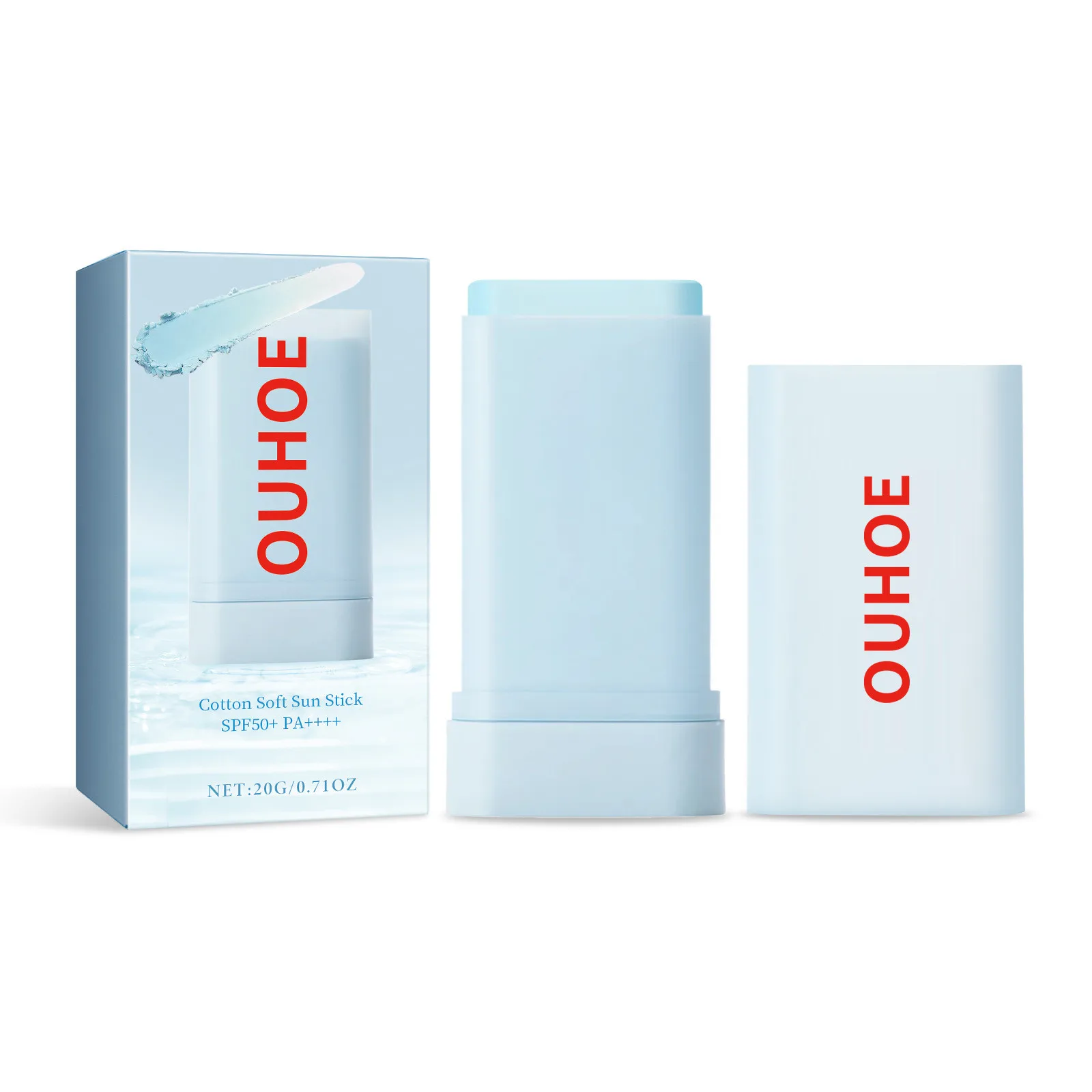 Sunscreen Stick Cotton Soft Sun Stick SPF 50+ Pa++++ Sunblock UV Isolation Anti Oxidant Oil-Control Moisturizing Sun Protection Sunscreen Cream