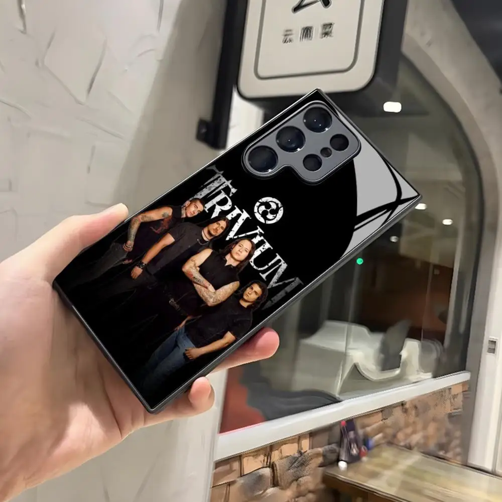 Металлический Чехол Trivium для телефона Samsung S24 Ultra S23 S22 S20 Fe S21 Plus Galaxy A54 A34 A24 A53 M54 Note 20