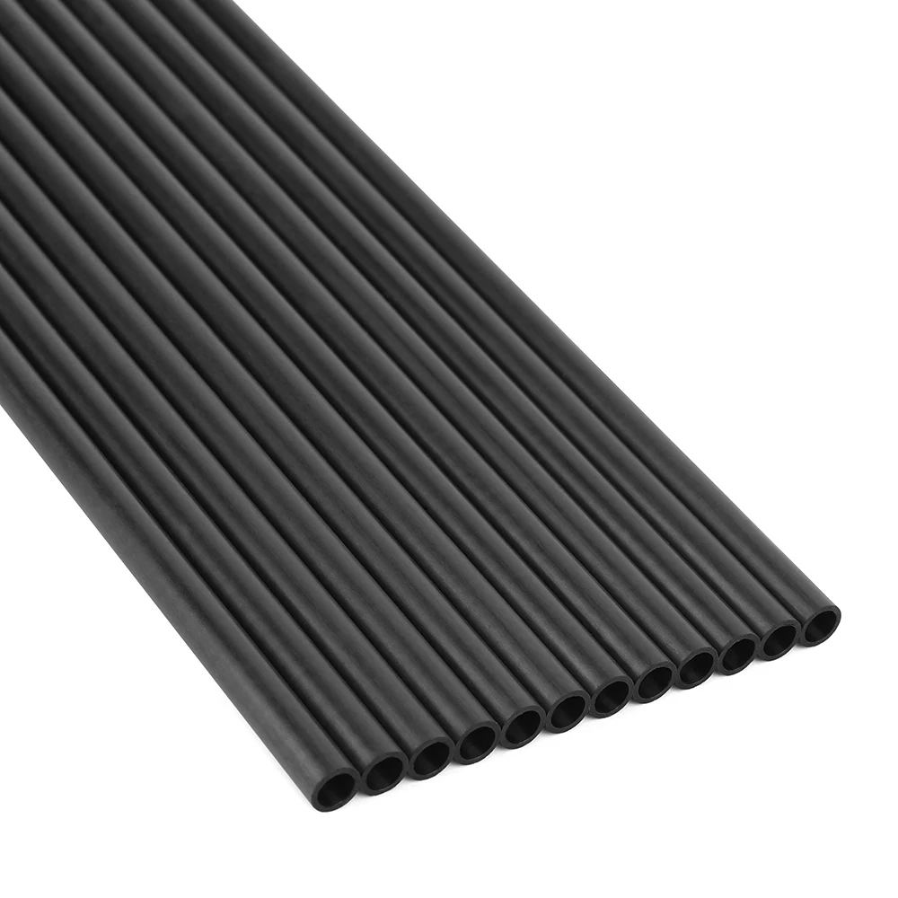 Flèches De Tir à L'arc Carbone Pur 32'' - Lot De 6/12 - Spine 400-1000 - ID 4,2mm - Chasse
