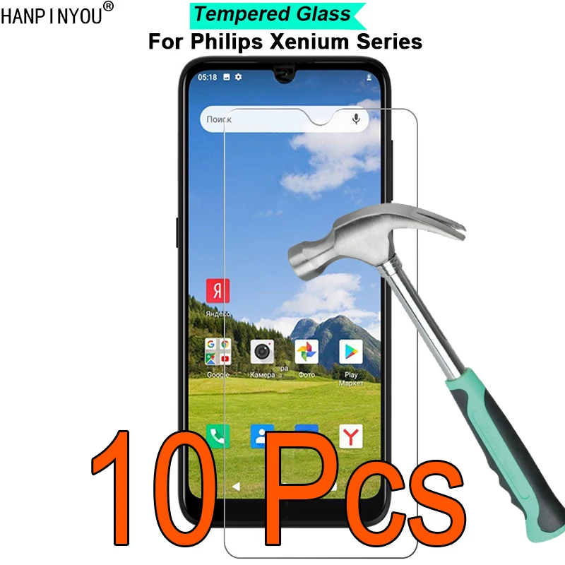 

Ультратонкое закаленное стекло для Philips Xenium S6505 S266 S566, твердость 9H, 2.5D, 10 шт./партия, защитная пленка для экрана