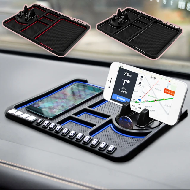 Tapis antidérapant de voiture multifonctionnel, support de téléphone Auto  antidérapant, antidérapant, support de téléphone de tableau