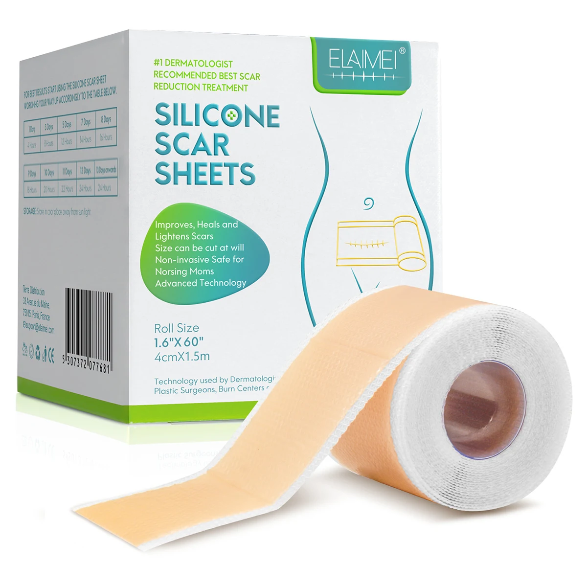 

Harupink Scar Removal Sheets Silicone Scar Sheets Grade Silicone Scar Strips Fast and Effective Scar Removal Tape Beauty 2023
