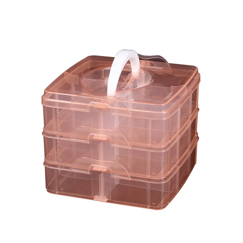 Three layers of 18 portable detachable storage box combination of storage box diy supplies