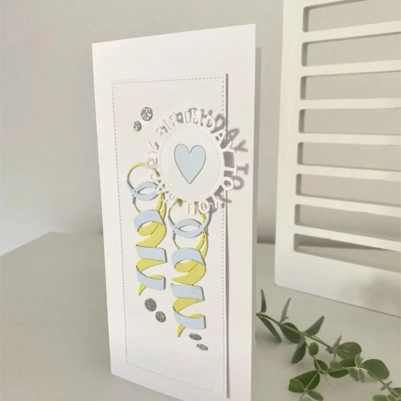 피기 크래프트 금속 커팅 다이 컷팅 몰드 해피 버스데이 레터 링 스크랩북 종이 공예 나이프 몰드 블레이드 펀치 스텐실 다이