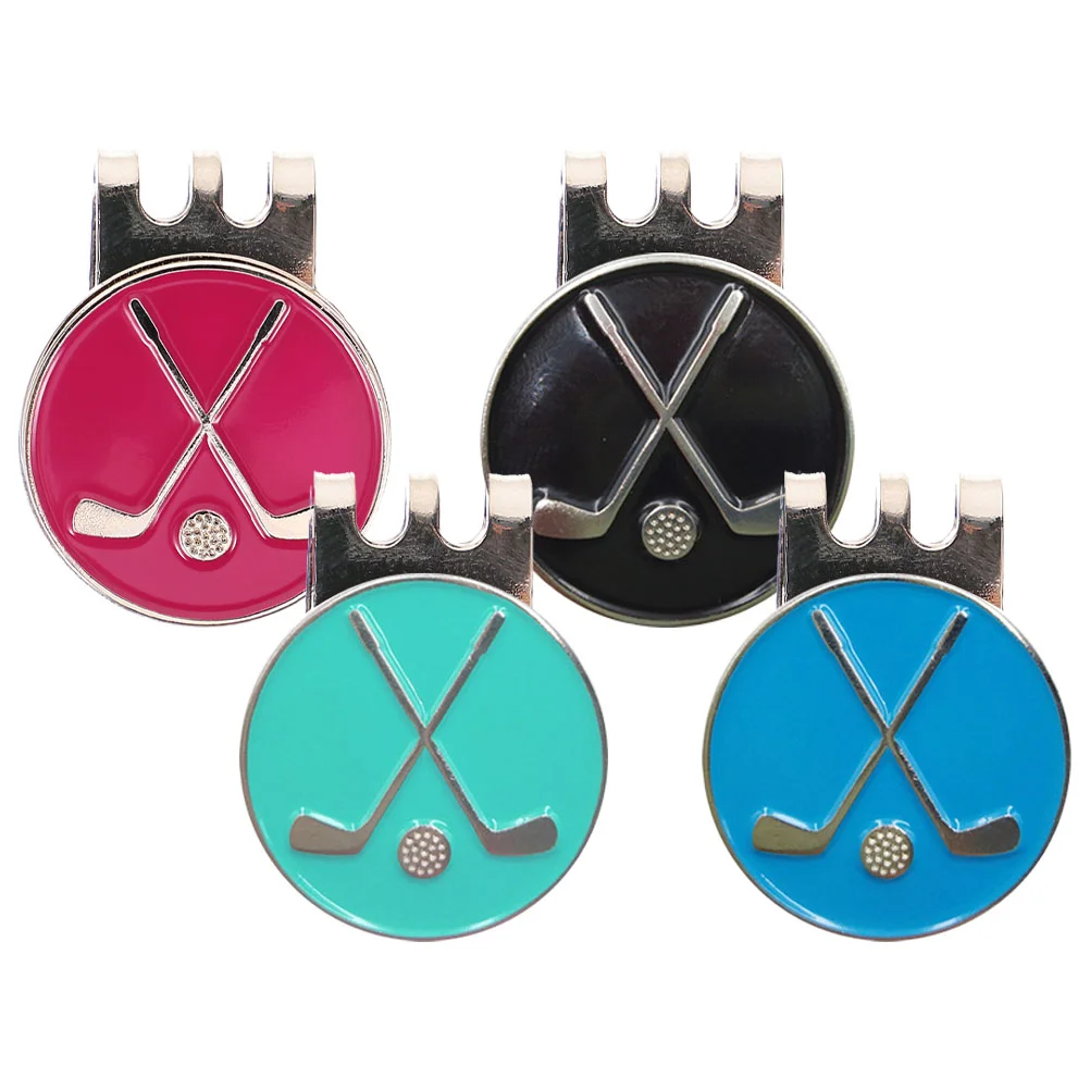 

4 Pcs Golf Hat Clip Has Convenient Accessory Wear-resistant Marker Zinc Alloy Adornment Gifts Delicate Ball
