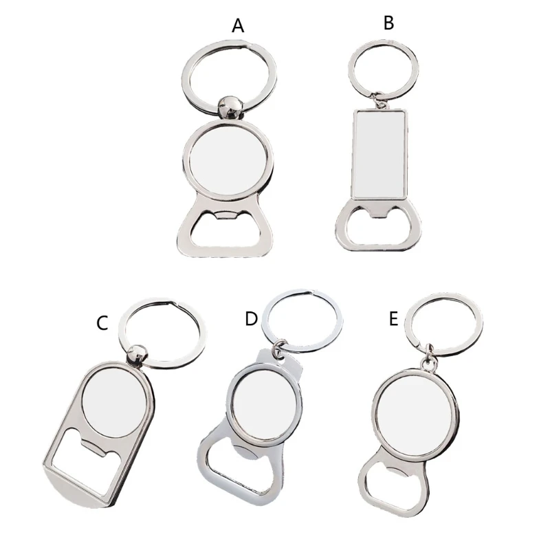 

Heat Transfer Keychains Single-Sided Pendants Keychains for Sublimation Keyrings