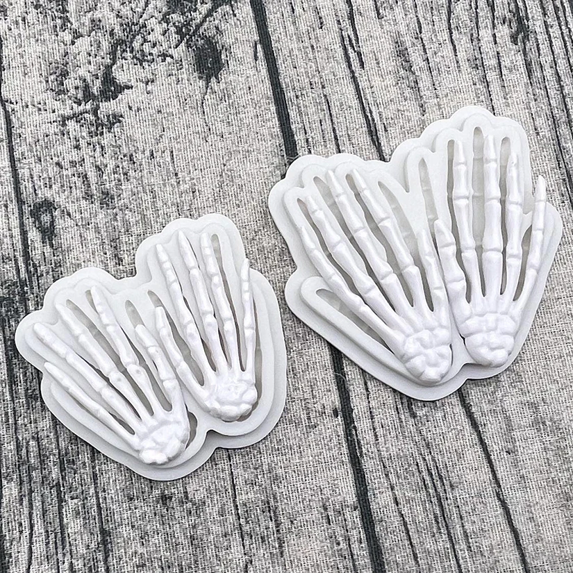 Halloween Hand Knochen Silikonform Sugarcraft Schokolade Cupcake Backform Fondant Kuchen Dekorieren Werkzeuge – Detail 3