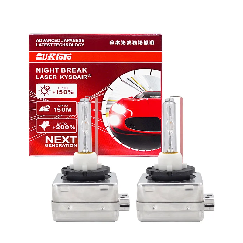 2PCS SUKIOTO GENUINE JAPAN ORIGINAL 35W D1S Xenon Lamp Bulbs Yellow White Blue Green Purple D1S Xenon Light With Ceramic Base hid xenon headlight bulb car headlight bulbs