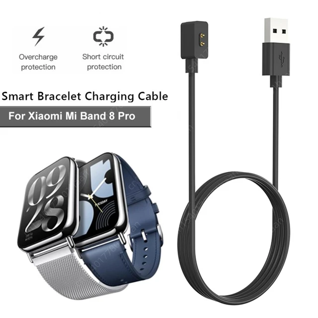 Cargador magnético USB Reloj de pulsera Cable cargador para Xiaomi Mi Band  8 (Negro 1m)