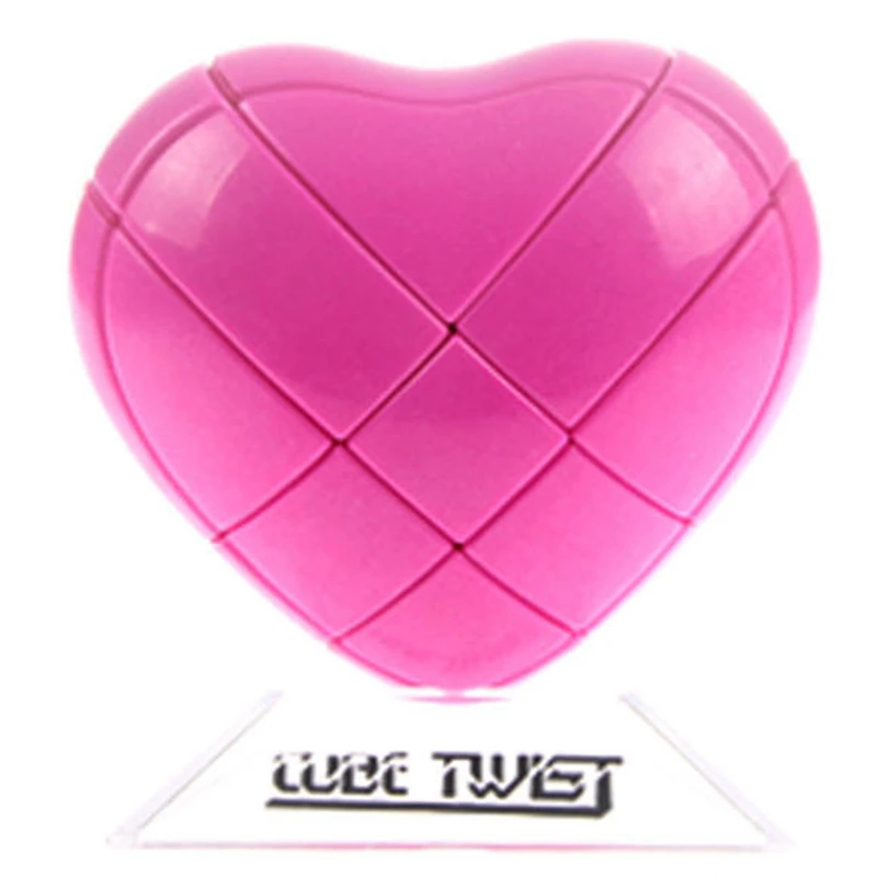 Yongjun YJ Heart Magic Cube Speed Puzzle Cubo Magico Strange-shape Cubes Educational Kids Toys educational intelligence game luban lock valentine s day gift 3d wooden heart shape cube iq puzzle brain teaser russia ming lock