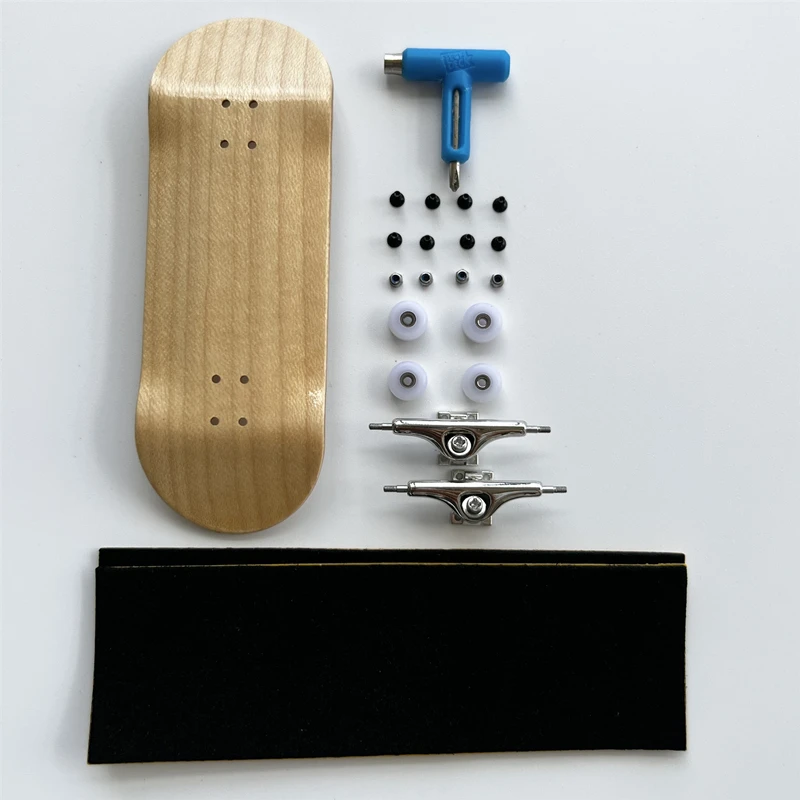 

34mm Complete Fingerboard Handmade Deck Single Axle Truck CNC Bearing Wheels