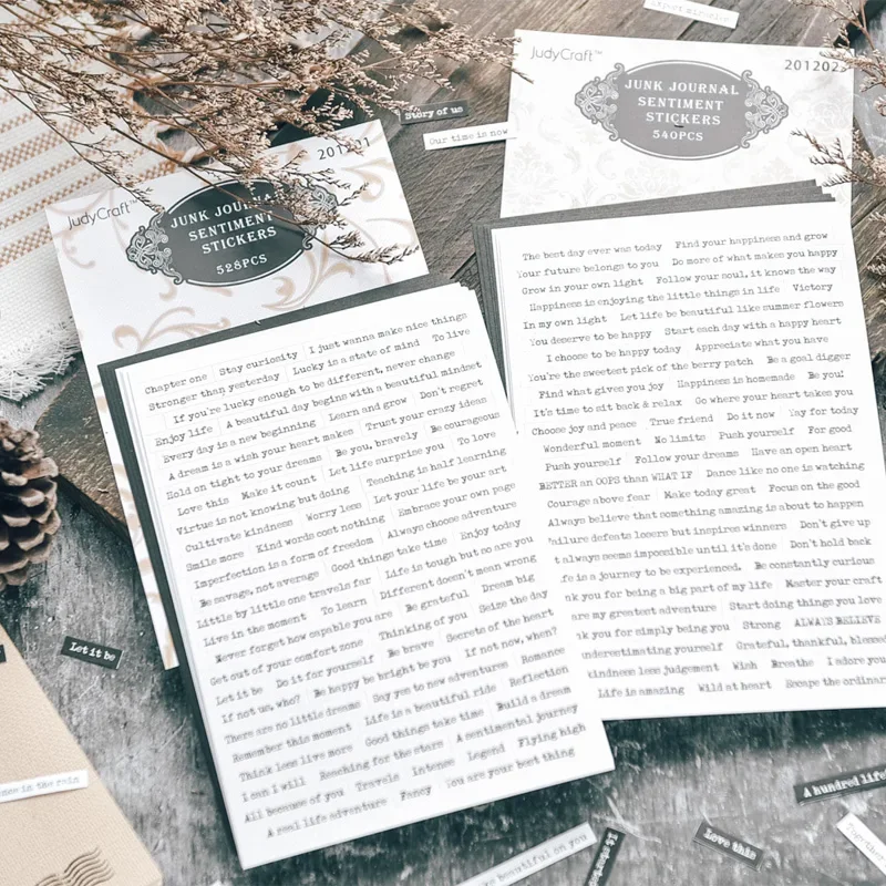 528Pcs Retro Sentiment Phrase Stickers Junk Journal Decorative Vintage Quote Stickers Collage DIY Album Scrapbooking Supplies decorative stickers self adhesive stickers stationery stickers paper stickers adhesive stickers decorative labels stickers handbook stickers packaging stickers diy scrapbooking accessories