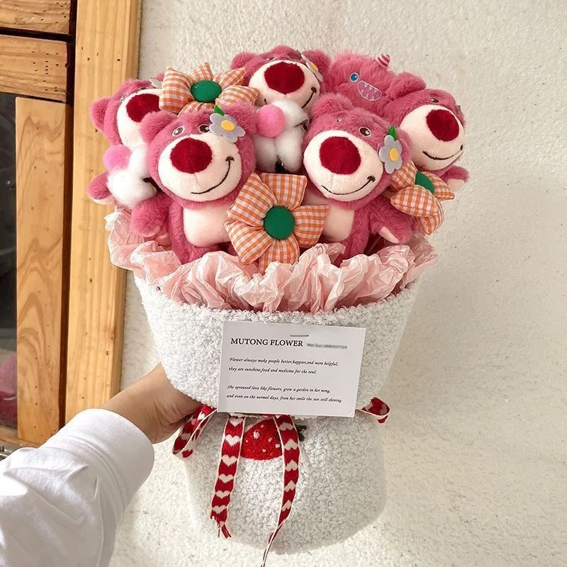 بوكيه السعادة - باقة دمى فخمة (لوتسو/ويني الدبدوب)