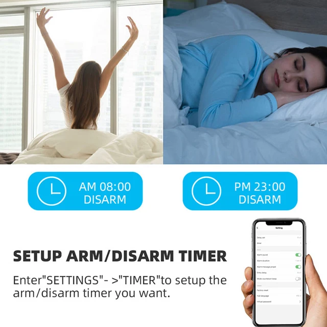 Tuya Smart WiFi Alarm System Wireless Home Security Anti-theft Alarm With Real-Time Alerts Smart Life APP Remote Control 5