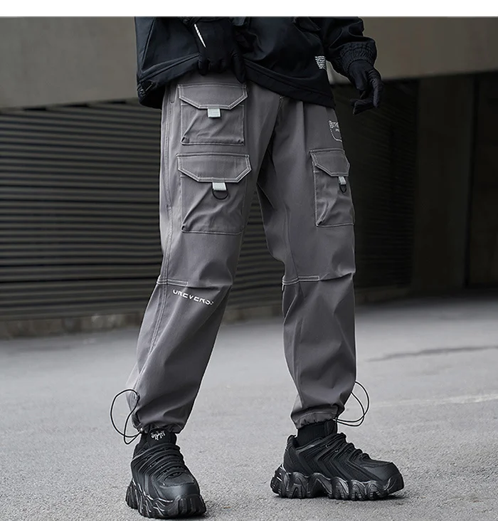 slim fit cargo pants Hop Hip Multi-pocket Function Cargo Pants Mens Oversized Joggers Pants Men Trousers Streetwear Tactical Clothing plus size cargo pants